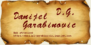 Danijel Garabinović vizit kartica